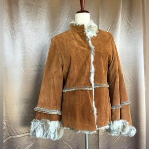 Suede Fur Coat